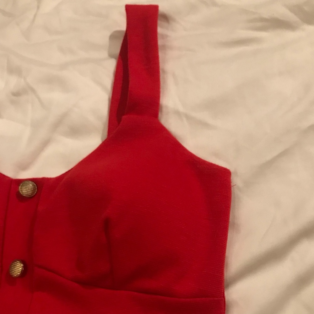 Charlotte Russe Red Crop top - Picture 2 of 3